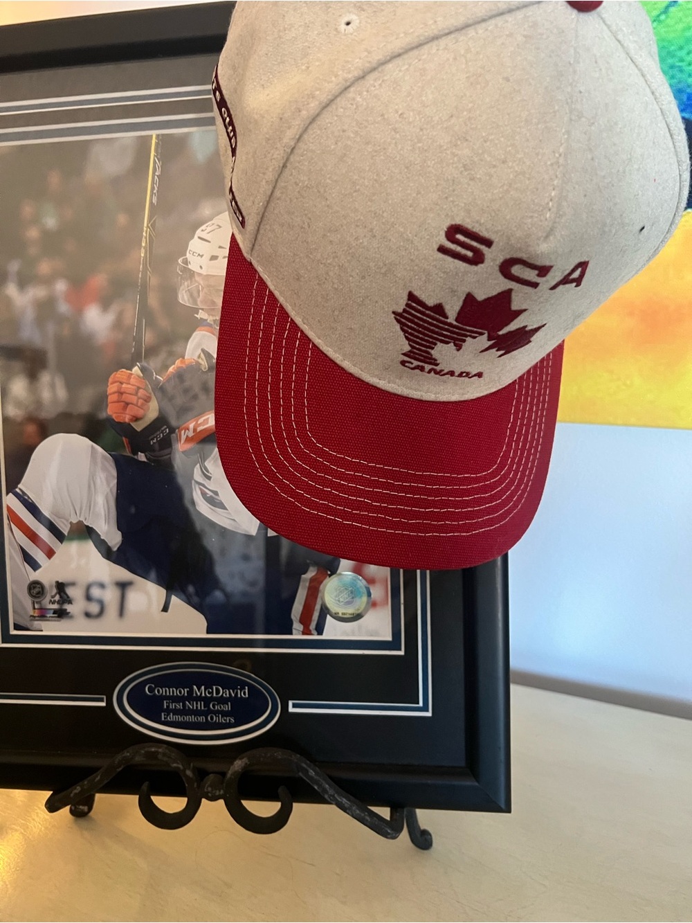 Rare SOLD OUT Sports Club Atelier Team Canada Heritage Trucker Hat Satin Lined